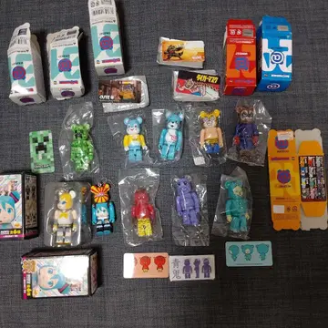 마인크래프트 크리퍼 & 컬러풀 피규어 풀세트