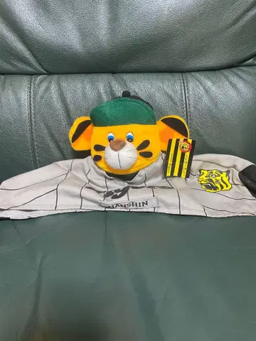 레어 한신 타이거즈 봉제 인형 행거 커버 페이퍼 택 포함