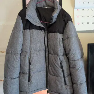 그레이 블랙 퍼퍼 자켓