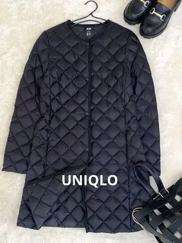 [ 새상품급 ] UNIQLO 울트라 라이트 다운 퀼팅 코트 인기 블랙