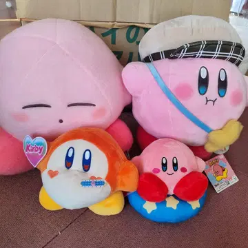 커비 봉제 인형 세트 와돌디 별의 커비 4체 세트