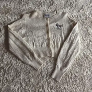 그렘린 기즈모 스나이델 원 포인트 가디건 스웨터 자수 화이트