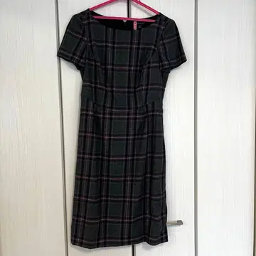 Brooks Brothers 체크 무늬 반팔 원피스 사이즈 2