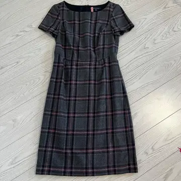 Brooks Brothers 체크 무늬 반팔 원피스 사이즈 2