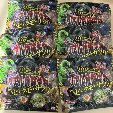 늘어나는 위험한 리얼 생물 뱀. 거미. 전갈