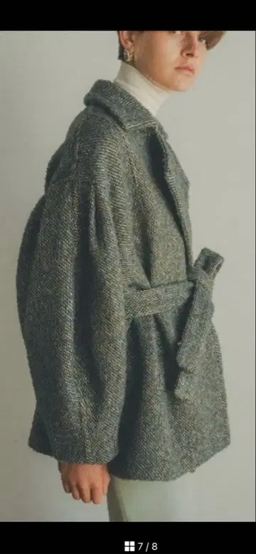 CLANE 클라네 MIX LOOP TWEED BOX COAT 코트