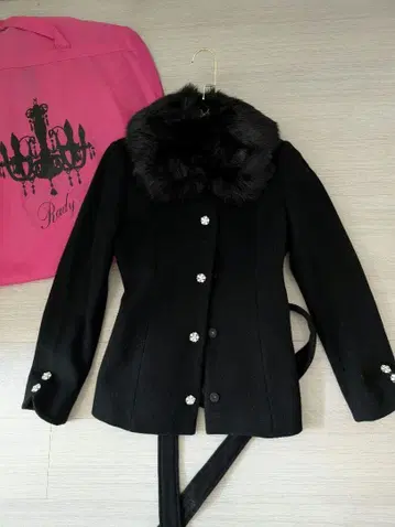 Rady 비쥬 인조 모피 울 코트 M * 의상 케이스 행거