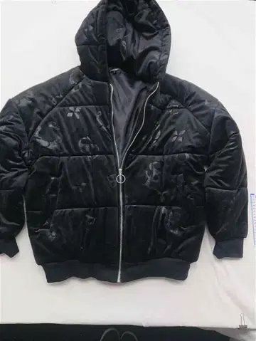 삼디프 벨로아 충전솜 후드 자켓 블랙 계열 남성용 M