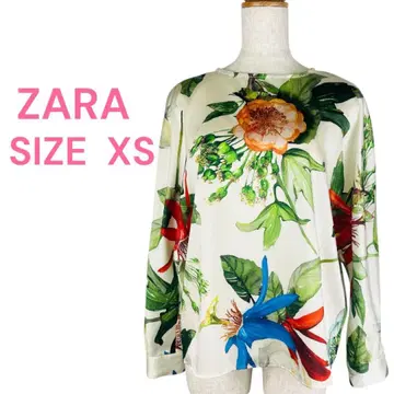 ZARA (꽃무늬) 보타니컬 긴팔 블라우스 XS 사이즈