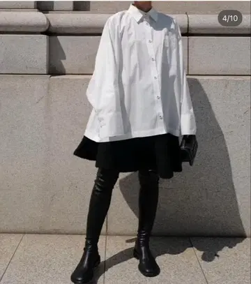 마차트 부클 니트 스커트