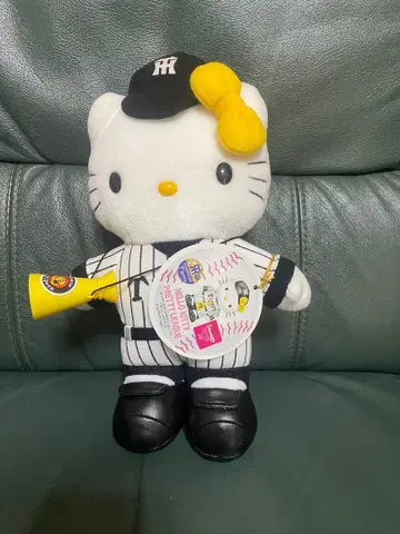 레트로 레어 산리오 헬로키티 한신 타이거즈 페이퍼 택 포함