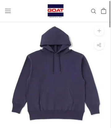 고트 파일 안감 후드 맨투맨 XXL