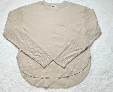 미사용 FREAK'S STORE 와플 크루넥 튜닉 풀오버