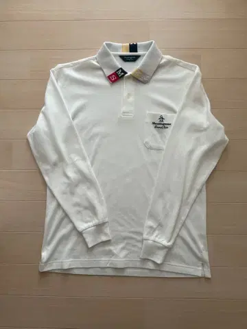 Munsingwear 긴팔 피케 셔츠 ( L ) 화이트