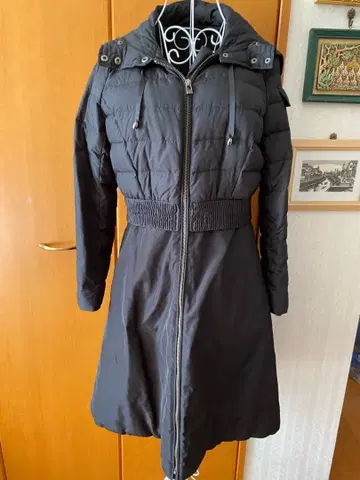 새상품급 스타일리시한 다운 코트 블랙 7호