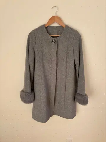 [ Pin'X ] 롱 코트 퍼 탈부착 가능 새상품급