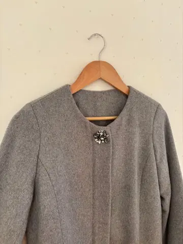 [ Pin'X ] 롱 코트 퍼 탈부착 가능 새상품급