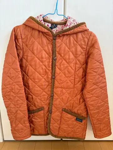 LAVENHAM 퀼팅 자켓 36 오렌지
