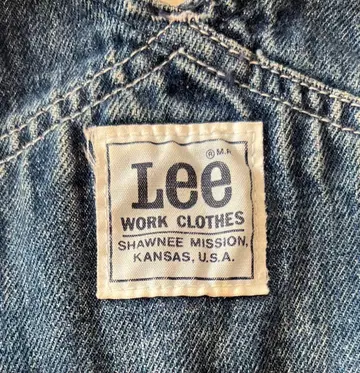 리 데님 오버롤 인디고 블루