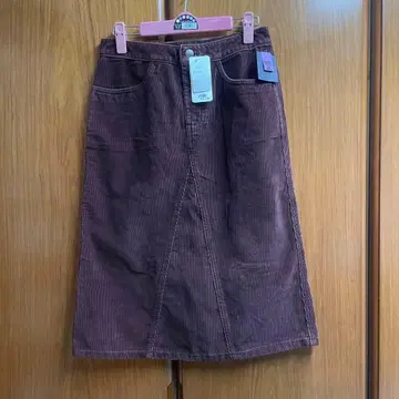 ANNA SUI 코듀로이 스커트 택 포함 미사용 새상품 짙은 갈색