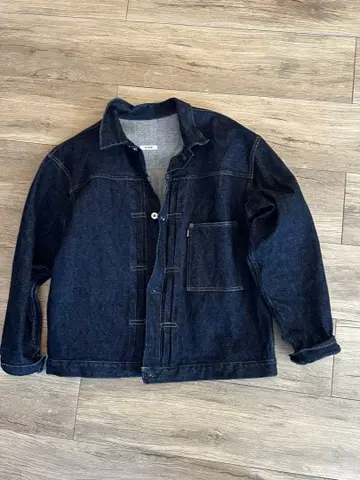 인테림 INTERIM 하이퍼 빅 퍼스트 모델 데님 자켓