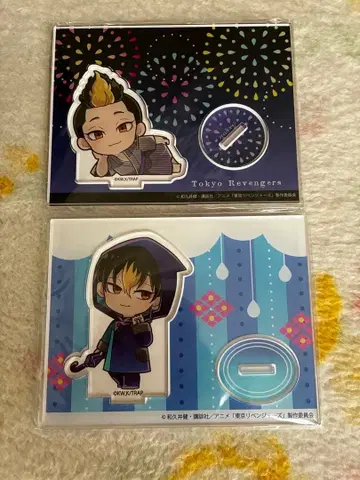 도쿄 리벤저스 아크릴 스탠드 2개 세트 한마 슈지 프린세스 카페