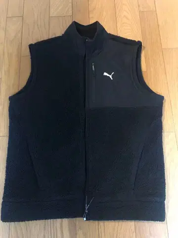 PUMA 플리스 집업 베스트 XL 블랙