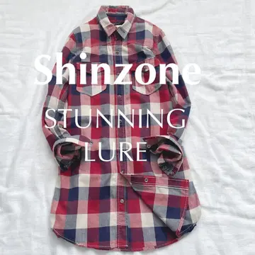 Shinzone STUNNING LURE 데미지 가공 원피스 체크