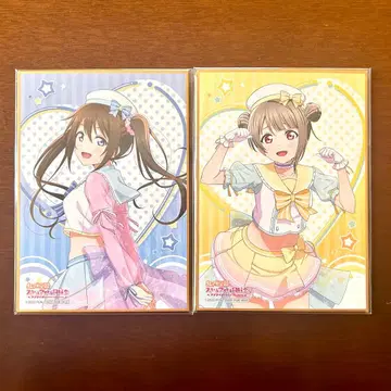 나카스 카스미 사쿠라자카 시즈쿠 제비뽑기당 몽환룩 패션 미니 색지 세트