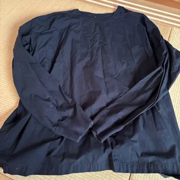 X L 1회 착용 무인양품 네이비 XL 긴팔 티셔츠