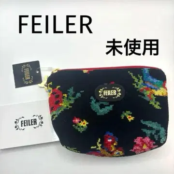 FEILER 꽃무늬 파우치 기프트 박스 포함