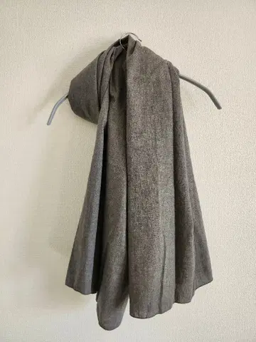 컨디션 최상 COCOCOCO 오가닉 코튼 그레이 대형 스톨