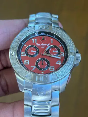 Lamborghini 한정판 손목시계 빨간색