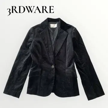 써드웨어 테일러드 자켓 벨벳 블랙 [ L ] 업무 출퇴근 블랙