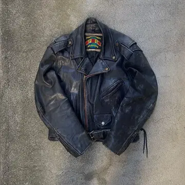 80s 90s PLGvintage 가죽 재킷 더블 가죽