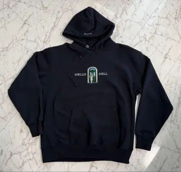 미사용 새상품 CLUB SARCASM 속기모 후드티 XXL 사이즈 네이비