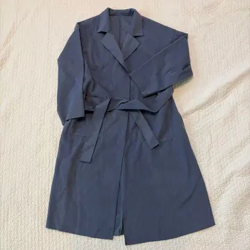 소셜 걸 롱 코트 색스 블루 M