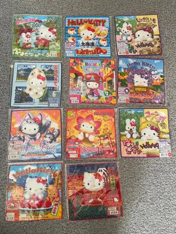 헬로키티 지역 한정 미니 손수건 11장 세트