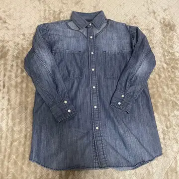 여성용 긴팔 데님 셔츠 데니셔츠 셔츠 데님