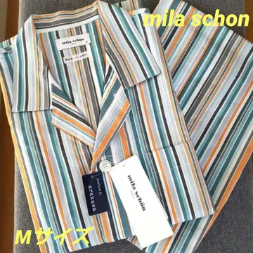 택 포함 새상품 미라 쇼운 남성용 파자마 M 스트라이프 아라카와