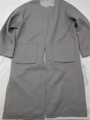 BLENHEIM 울 100% 그레이 롱 코트 M