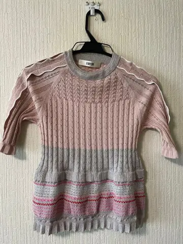 FURFUR 핑크 썸머 니트