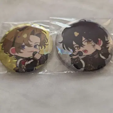 파라라이 콜라보 카페본포 캔뱃지 지세이 하루오미 부라이칸 2점