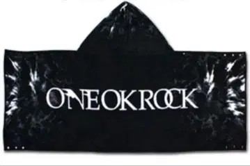 [레어] ONE OK ROCK 후드 부착 타월 블랙