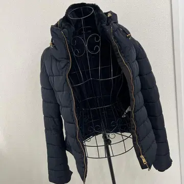 ZARA 네이비 블랙 다운 자켓