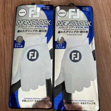 [ 미사용 새상품 ] FJ NANLOCK 골프 그로브 화이트 사이즈 25