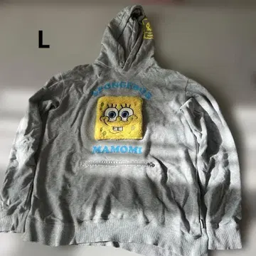 스펀지밥 후드티 그레이 L