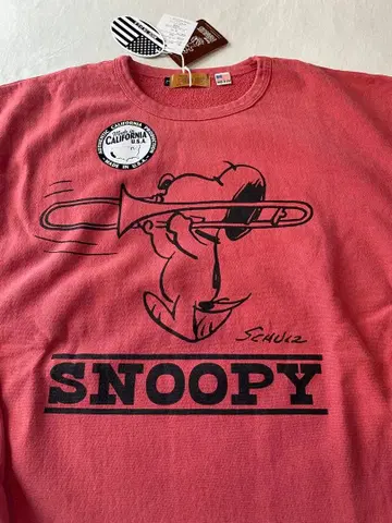 L 미사용 새상품 PEANUTs SNOOPY 스웨트 리버스 위브 미국제