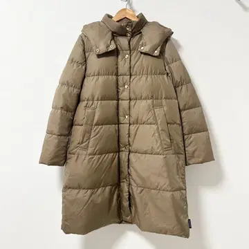 매킨토시 필로소피 후디드 롱 다운 코트 베이지 36