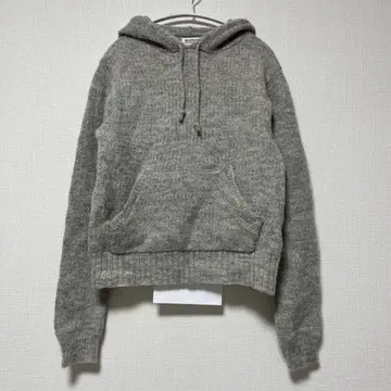 BEAMS BOY 빔즈 보이 울 니트 후드티 그레이